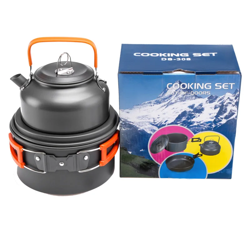 Camping Cooking Pot Stainless Steel - Уличная кастрюля, чайник, набор посуды для