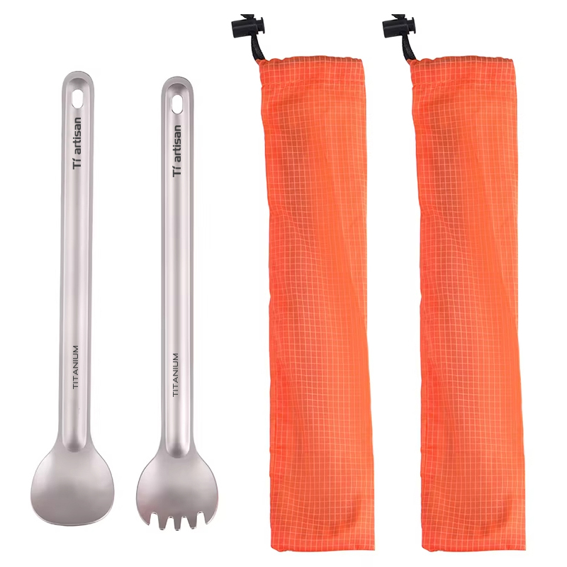 Camping Cooking Cutlery Set - Tiartisan столовые приборы из чистого титана,