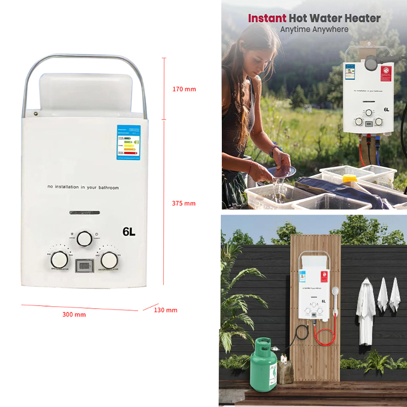 Camping Cooking Propane - Пропановый водонагреватель 6 л, проточный газовый
