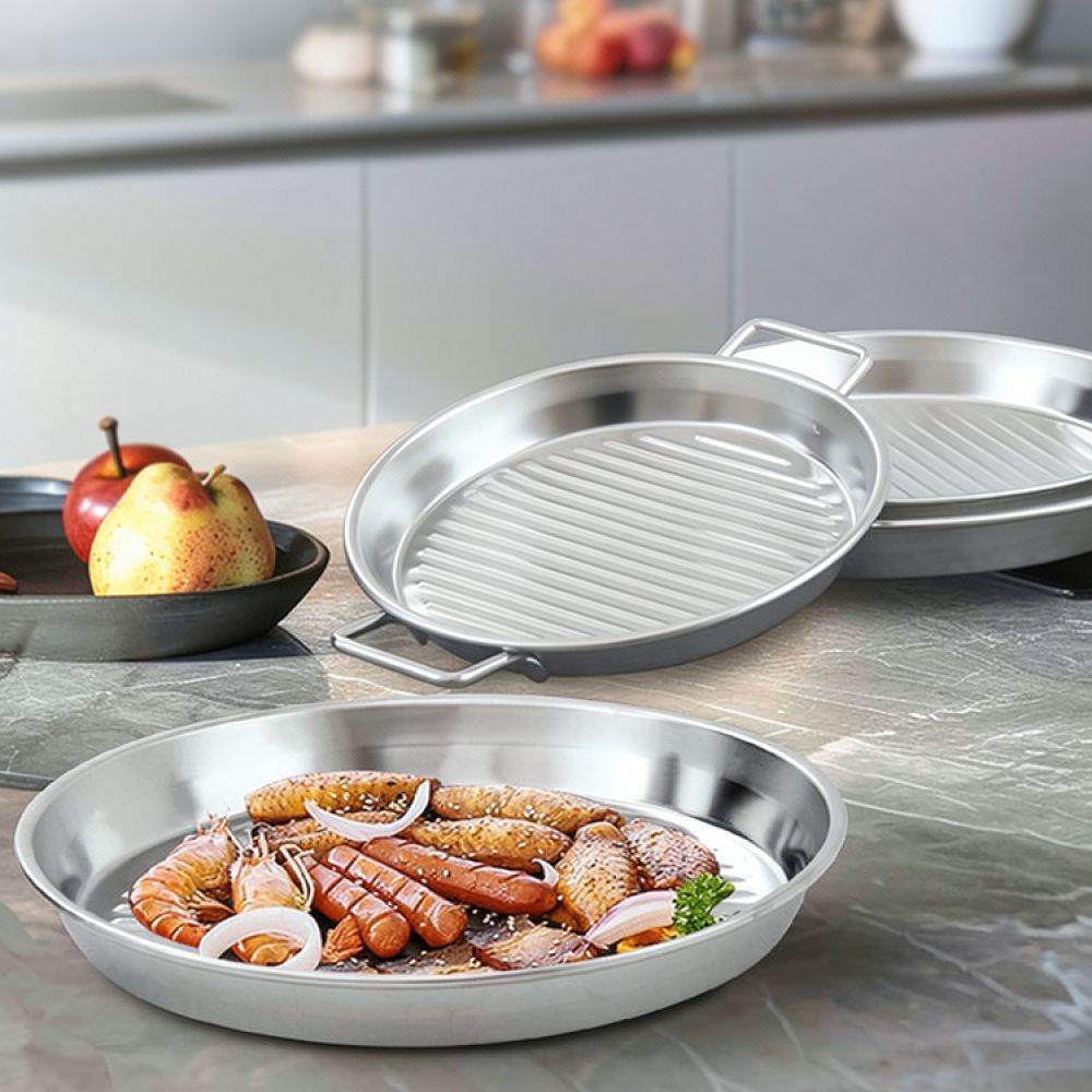 Camping Cooking Griddle - Портативная сковорода-гриль из нержавеющей стали в