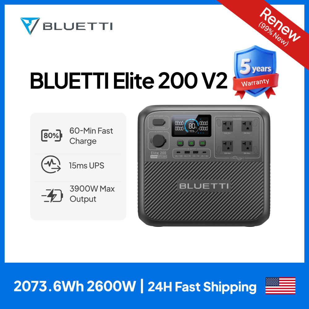 Camping Cooking Equipment - 【Обновленная модель】Портативная электростанция BLUETTI Elite 200
