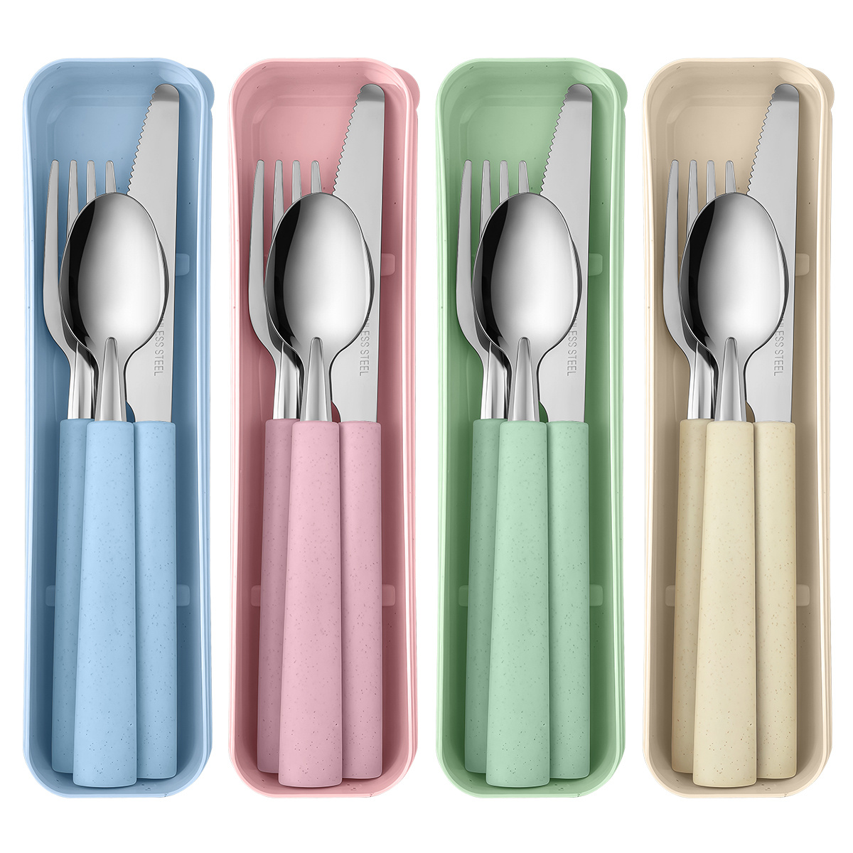 Camping Cooking Cutlery Set - 1 комплект портативной посуды из нержавеющей