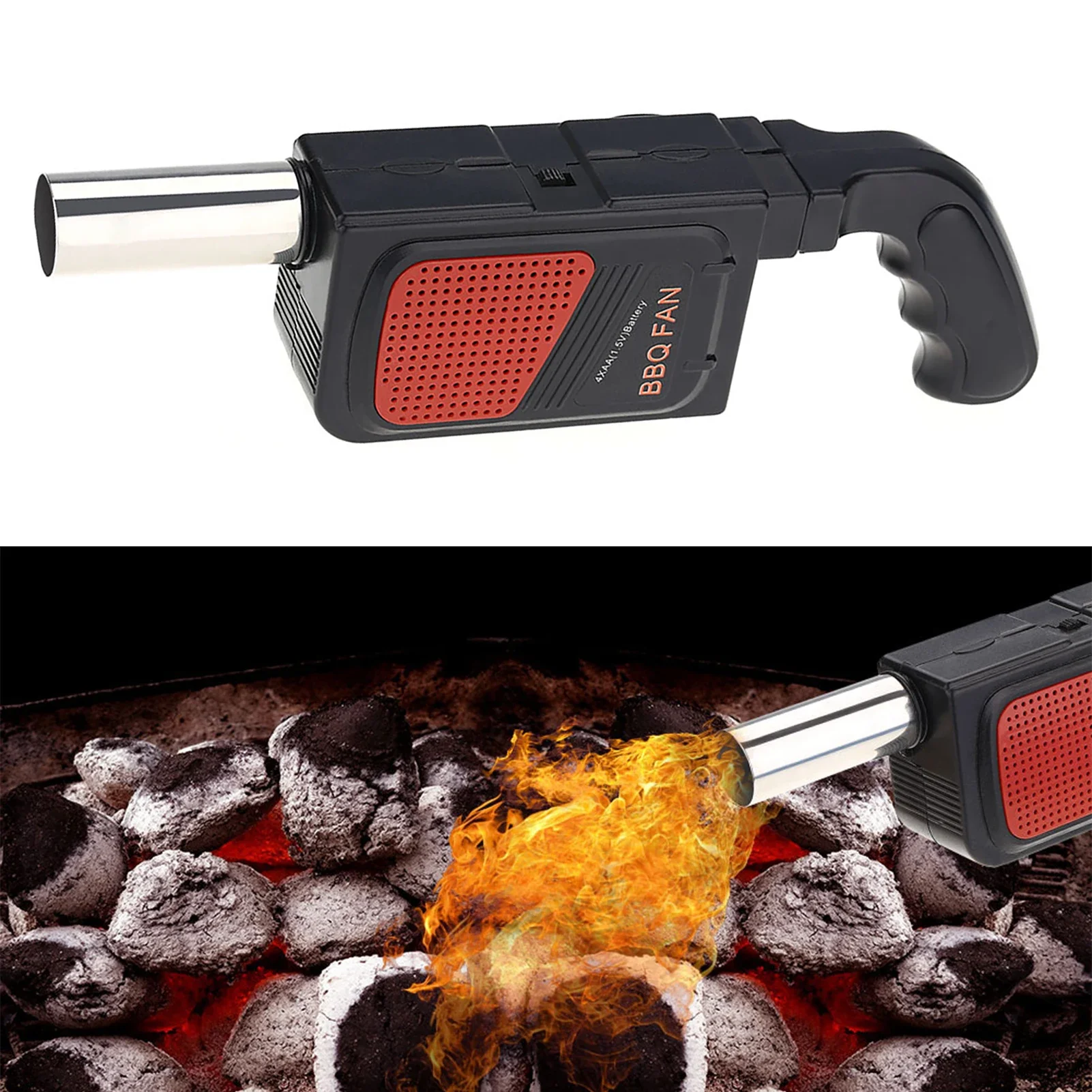 Camping Cooking Equipment - Портативный ручной электрический вентилятор-воздуходувка для барбекю,