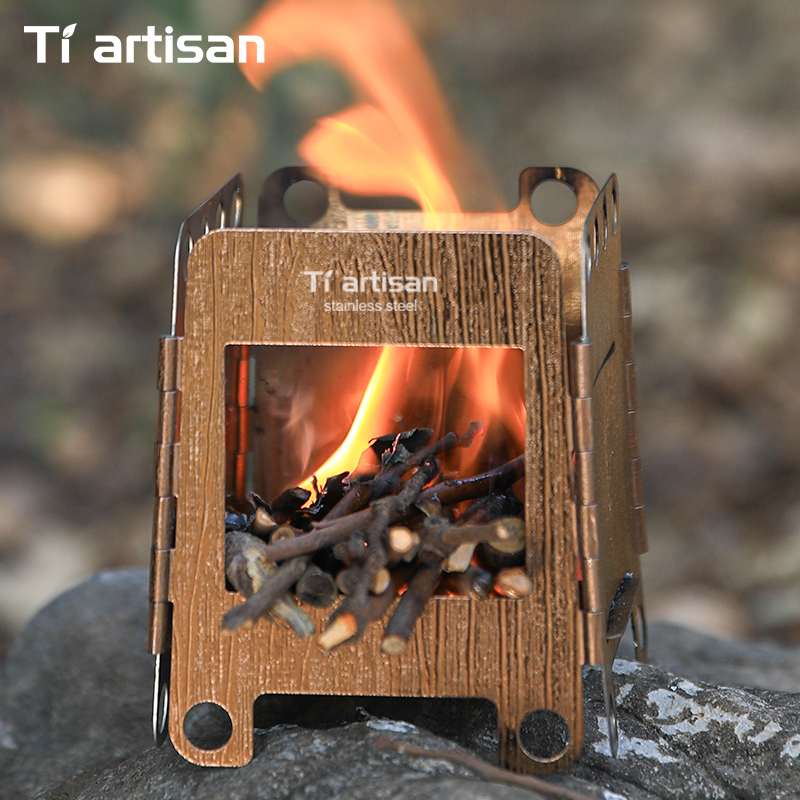 Портативная походная печь Tiar – обзор и цена Camping Cooking Wood Stove