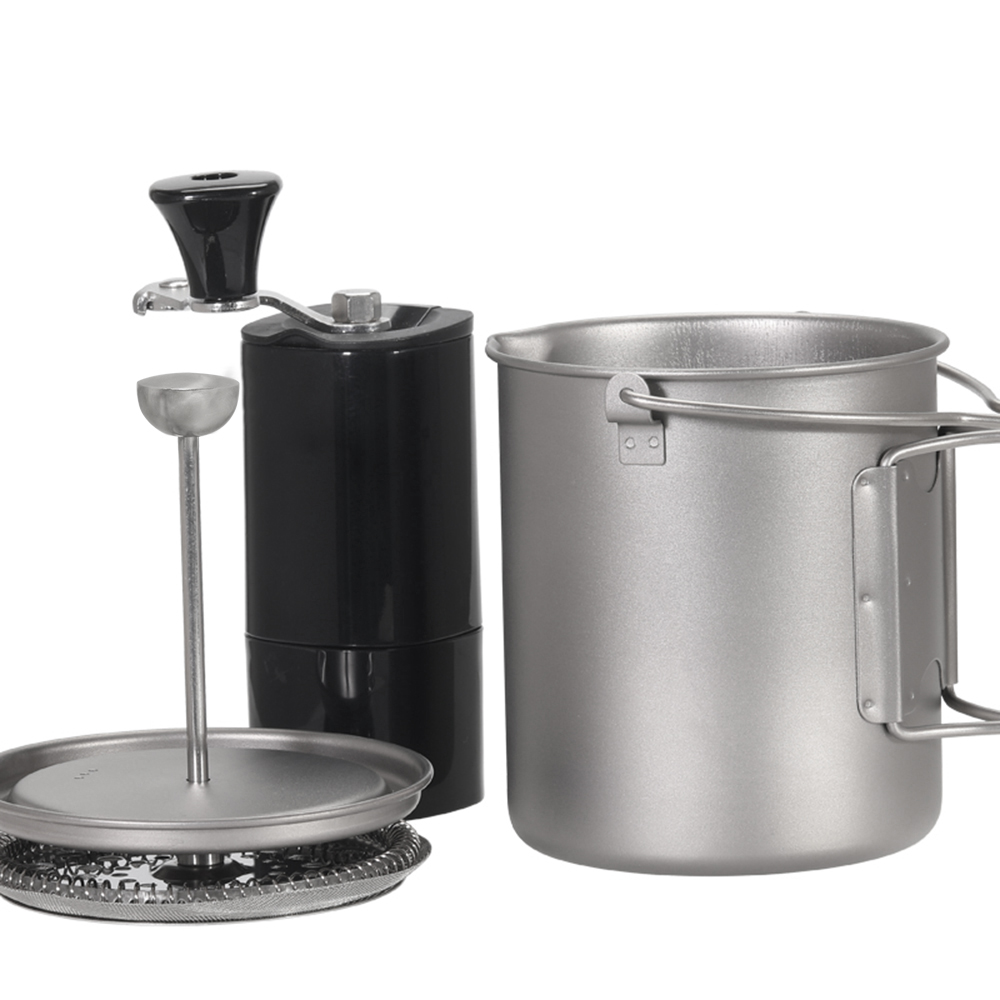 Титановая кофейная чашка Lixad – обзор и цена Camping Cooking Pot Stainless Steel