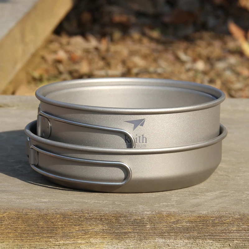 Keith 3 шт. титановая посуда,  – обзор и цена Camping Cooking Equipment