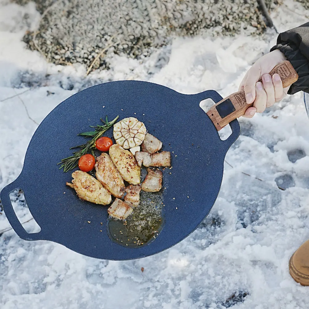 Наружная сковорода-гриль из на – обзор и цена Camping Cooking Griddle