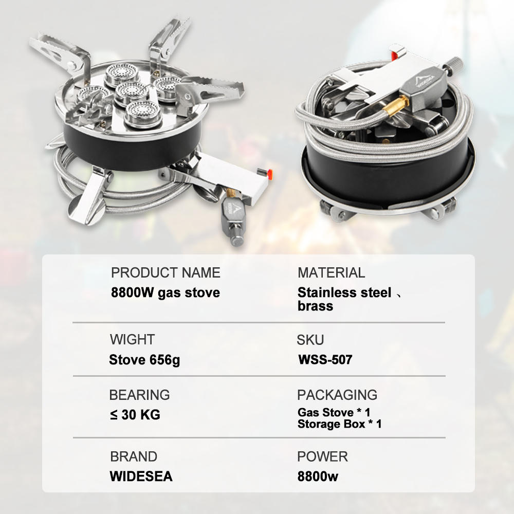 Widesea Кемпинг 5в1 Газовая пл – обзор и цена Camping Cooking Wood Stove