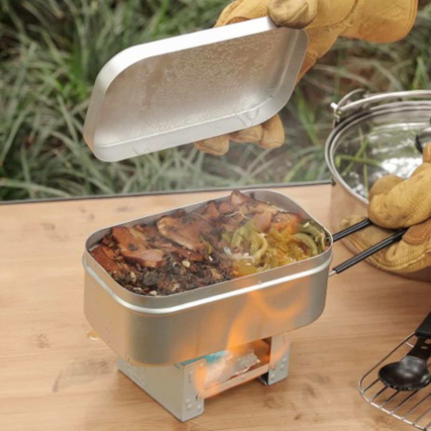 Складная ручка коробки для бен – обзор и цена Camping Cooking Equipment