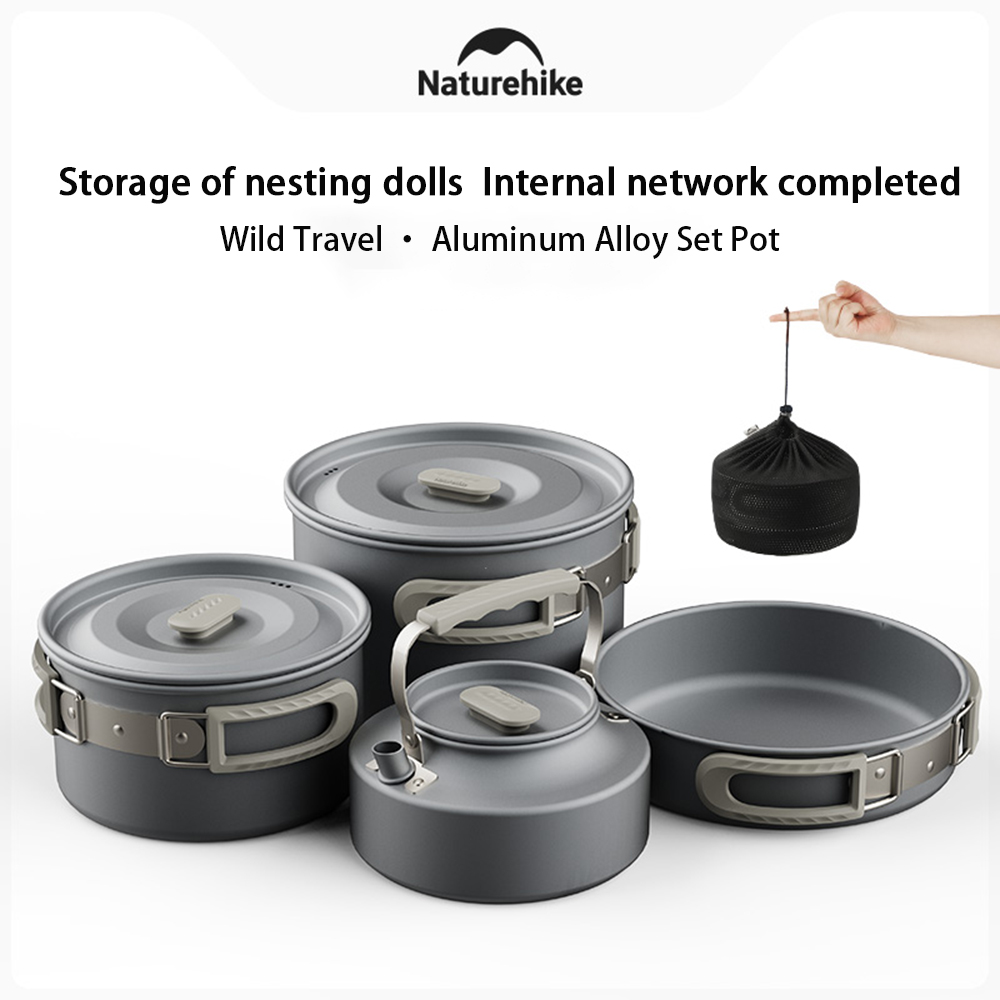 Набор уличных кастрюль Natureh – обзор и цена Camping Cooking Equipment